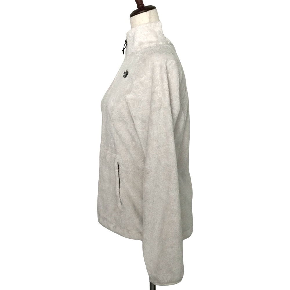 The North Face Fleece Jacket Zipper Pockets Full Zip Cream Color Size Small - Picture 4 of 13